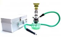 Green Viper - Small 11 inch Hookah with Case