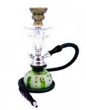 Green Dots - Small 10 inch Hookah