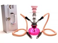 Pink Mamba with case - Small 2 Hose 10 inch Hookah